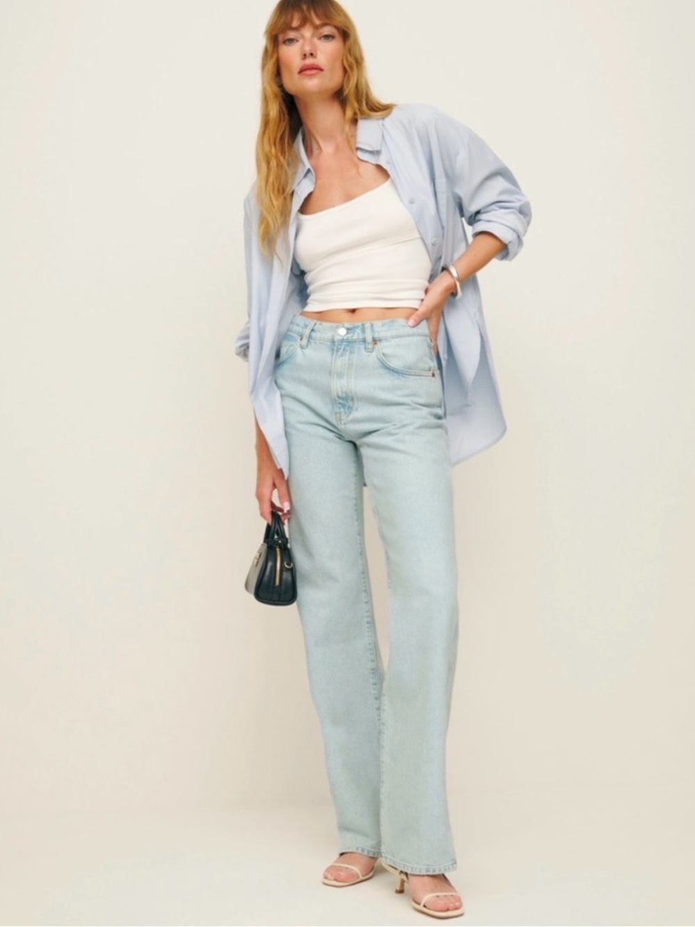 Reformation Val 90s Mid Rise Straight Jean